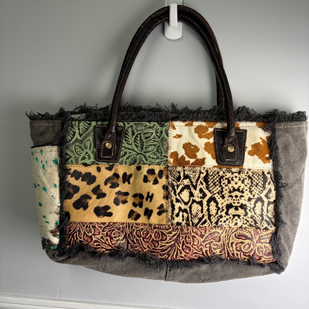 Patchwork Tote Bag - Multicolor - image 1